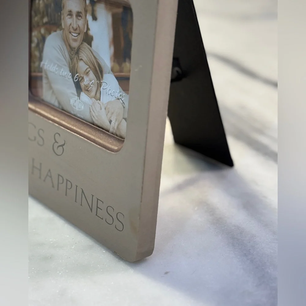 Wooden Family Frame “Love & Laughter Hugs & Happiness”.